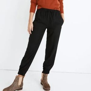 Madewell Drapey Seamed Track Trousers size small